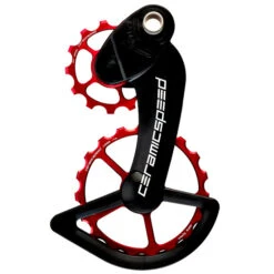 CeramicSpeed OSPW Système De Galets De Dérailleur - Pour Campagnolo 11s | 13/19 Dents | Roulements Revêtus - Rouge
