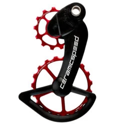 CeramicSpeed OSPW Système De Galets De Dérailleur - Pour Campagnolo EPS 12s | 13/19 Dents - Rouge
