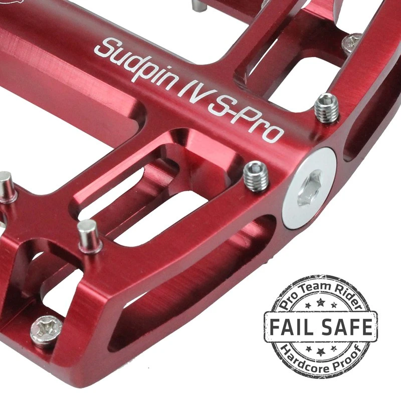 NC-17 Sudpin IV S-Pro Platform Pedal - Red – Image 2