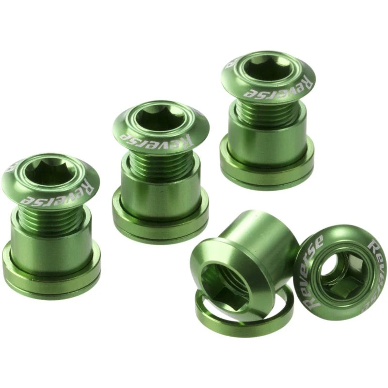 Reverse Components Boulons De Plateau Aluminium 7mm - Vert