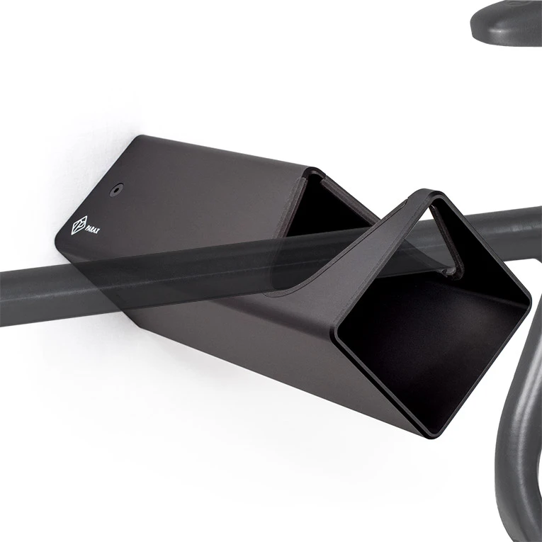 Parax Porte-Vélo Mural - D-Rack - Black - Black - Without Wooden Front – Image 4