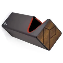 Parax Porte-Vélo Mural - D-Rack - Black - Red - Kebony