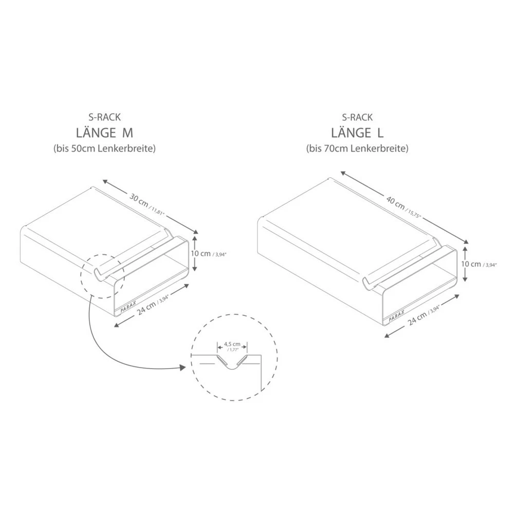 Parax S-Rack Bicycle Wall Mount - White - Walnut – Image 5