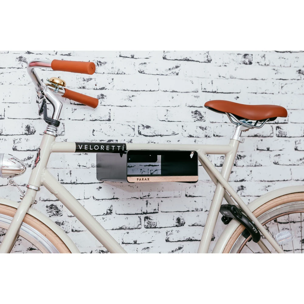 Parax S-Rack Bicycle Wall Mount - White - Walnut – Image 4