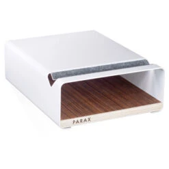 Parax S-Rack Bicycle Wall Mount - White - Walnut
