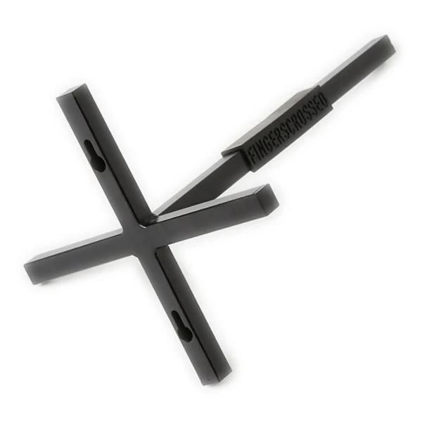 FINGERSCROSSED Porte-Vélo Mural - Plus Minus - Noir