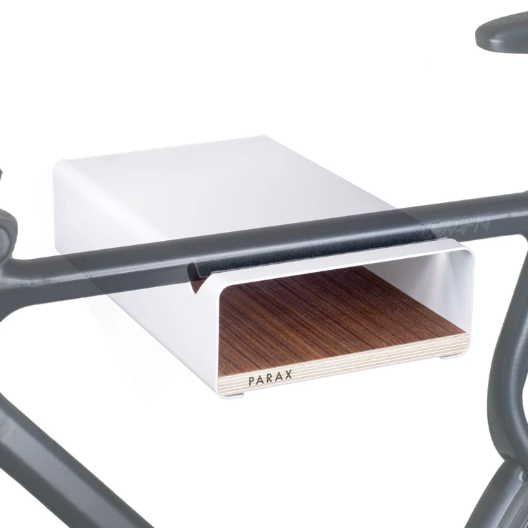 Parax S-Rack Bicycle Wall Mount - White - Walnut – Image 3