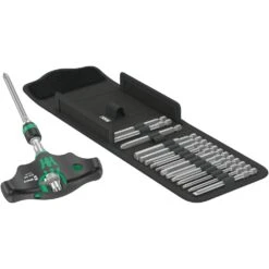 Wera Porte-Embouts à Poignée En T - Kraftform Kompakt 400 RA Set 1 - 17 Pcs.
