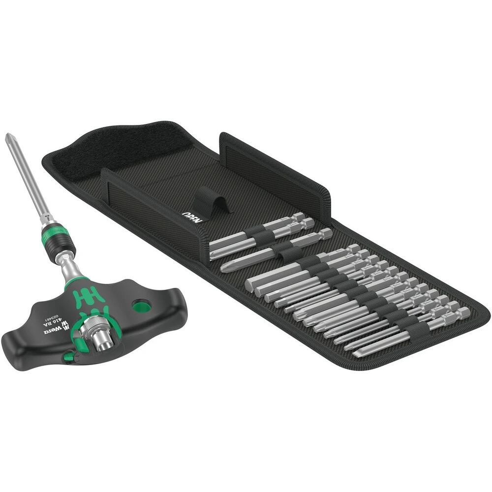 Wera Porte-Embouts à Poignée En T - Kraftform Kompakt 400 RA Set 1 - 17 Pcs.