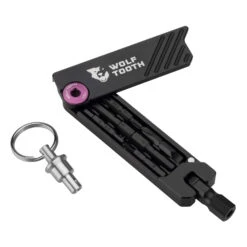 Wolf-tooth Wolf Tooth 6-Bit Hex Wrench Keyring Outil Multifonction - Lilas