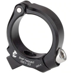 Wolf-tooth Wolf Tooth ShiftMount Anneau De Serrage Pour Le Montage D'un Shimano I-Spec EV Levier De Vitesse Sur Le Site MTB Guidon - 22,2 Mm - Noir